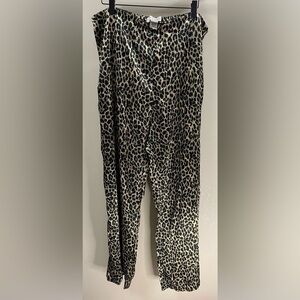 Intimates by Lane Bryant Cheetah Print Satin Pajama Pants Size 18/20